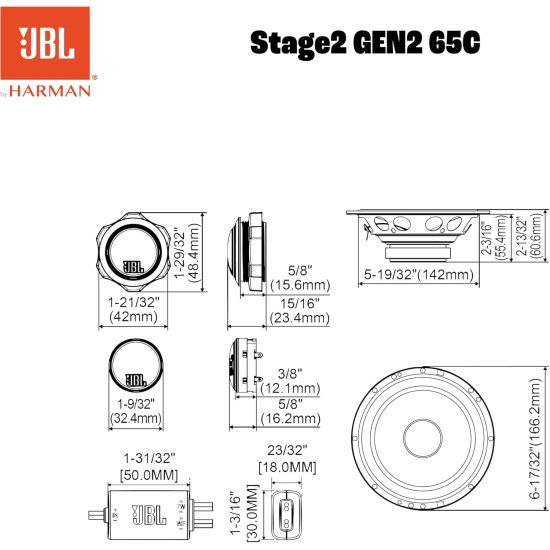 JBL STAGE2 65C