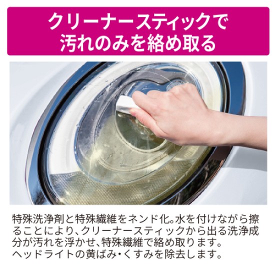 PCD500 頭燈去黃光清潔劑 透明玻璃塗層-日本制